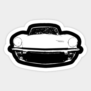 Triumph Spitfire British classic car monoblock white Sticker